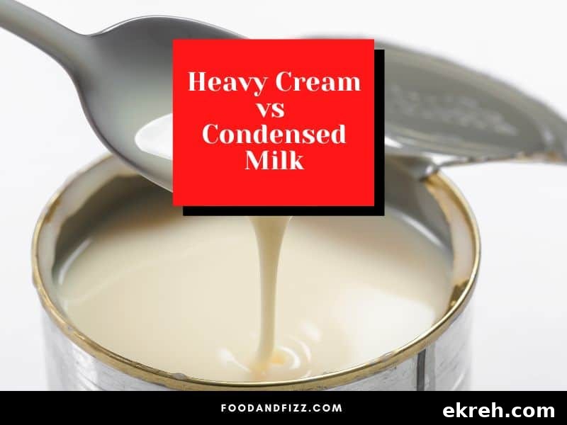 Heavy Cream vs Condensed Milk