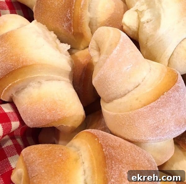 Large fresh rolls golden brown