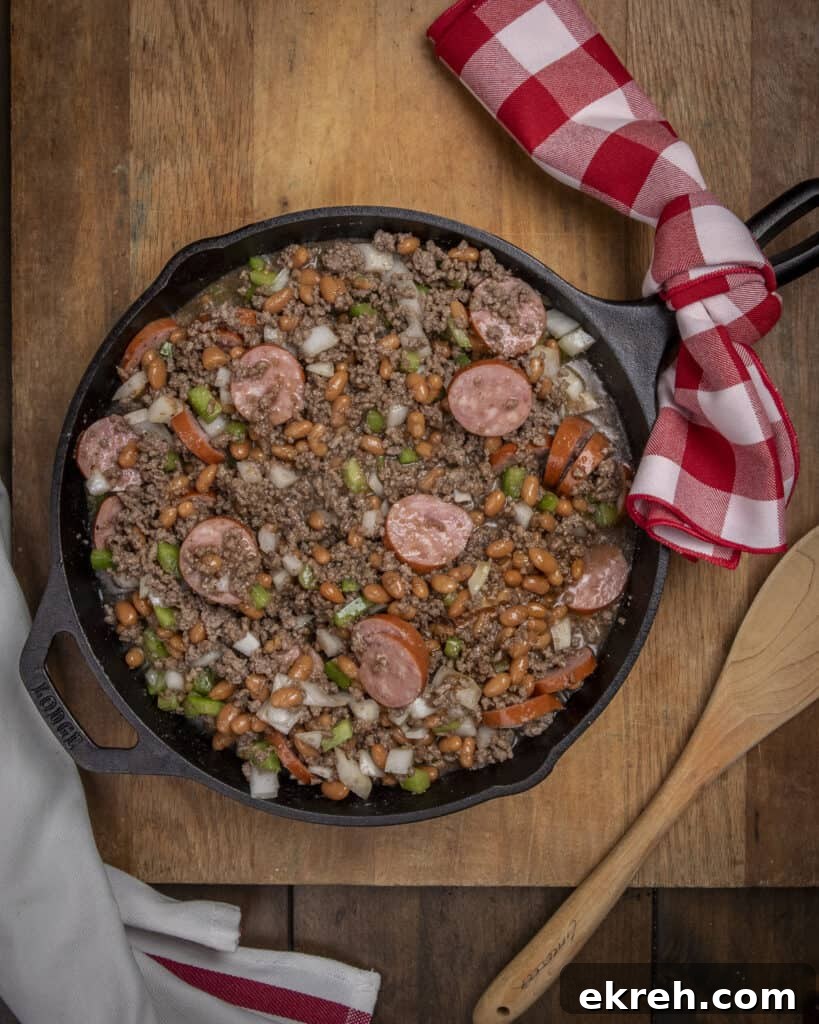 Smoky Loaded Baked Beans with Bacon and Brown Sugar 5 Smoky loaded baked beans