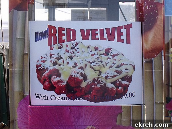 OC Fair Red Velvet Funnel Cake