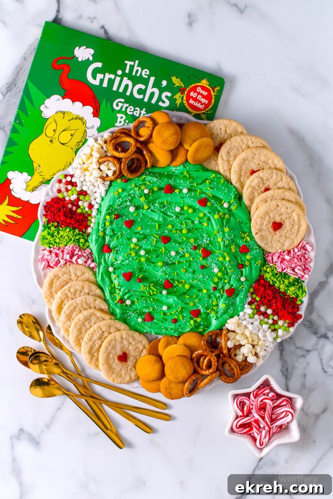 How to make a Grinch Frosting Board