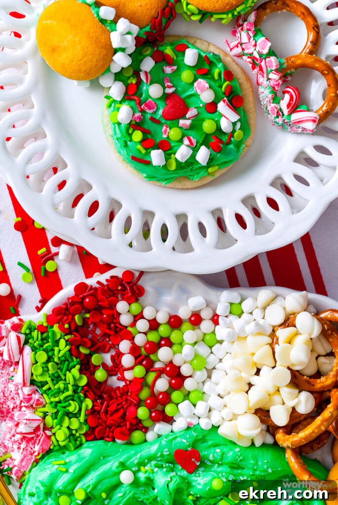 Grinch themed treats