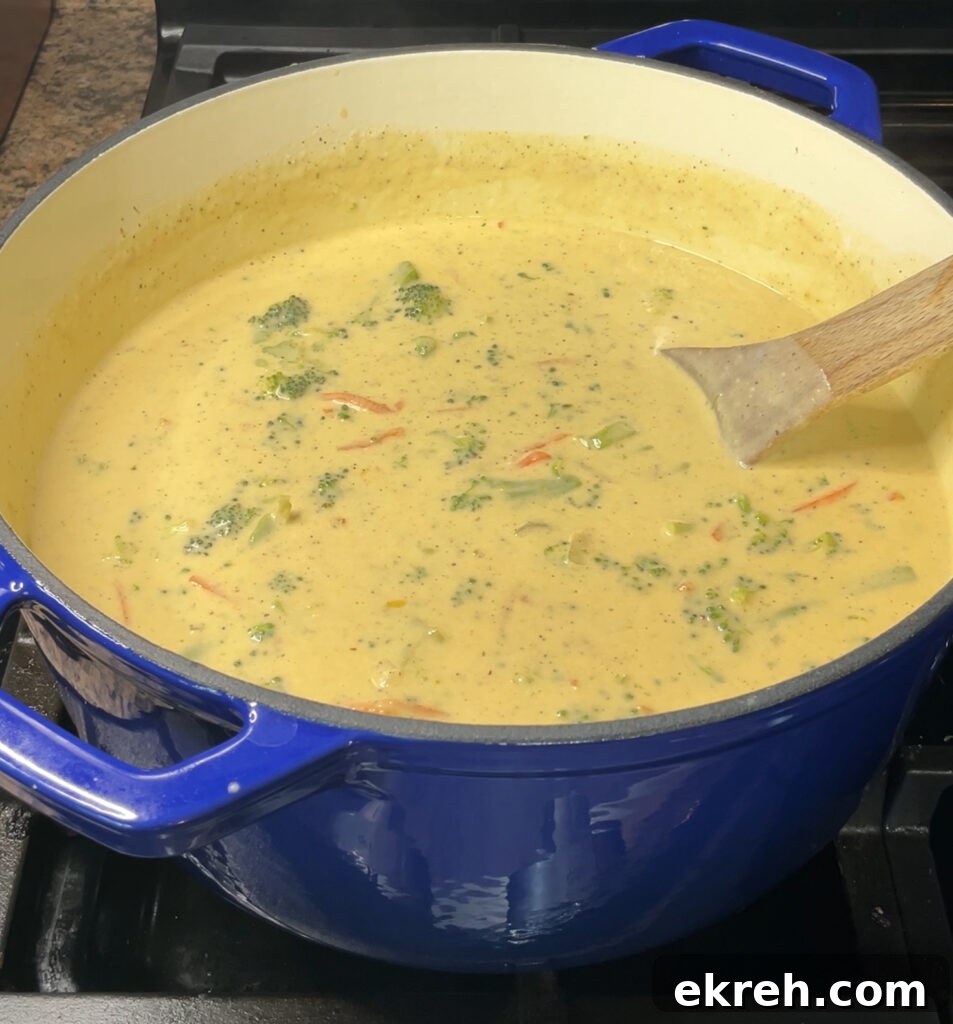 Homemade Creamy Broccoli Cheddar Soup Recipe 22 Broccoli cheddar soup served