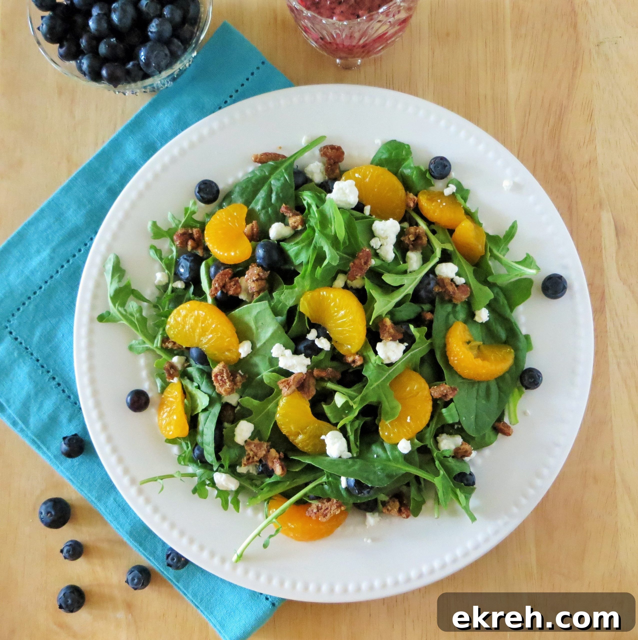 Blueberry and Orange Salad with Spiced Pecans Recipe 2 Blueberry Orange Salad