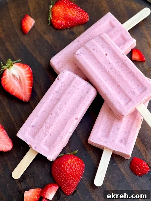 Mexican Corn Paletas with Cajeta (Caramel Ice Pops) 8 creamy strawberry paletas