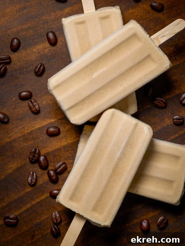 Mexican Corn Paletas with Cajeta (Caramel Ice Pops) 9 coffee paletas