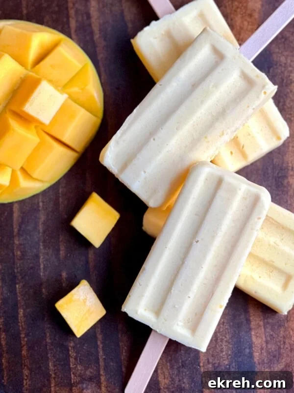 Mexican Corn Paletas with Cajeta (Caramel Ice Pops) 10 creamy mango paletas