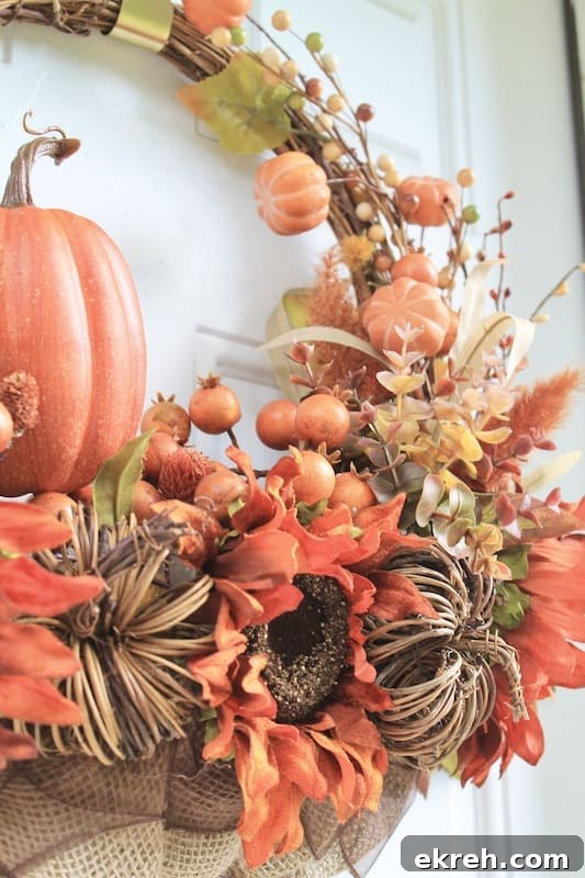 diy pumpkin wreath