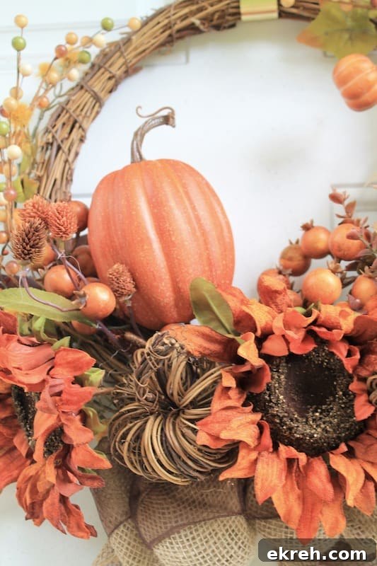 diy pumpkin wreath