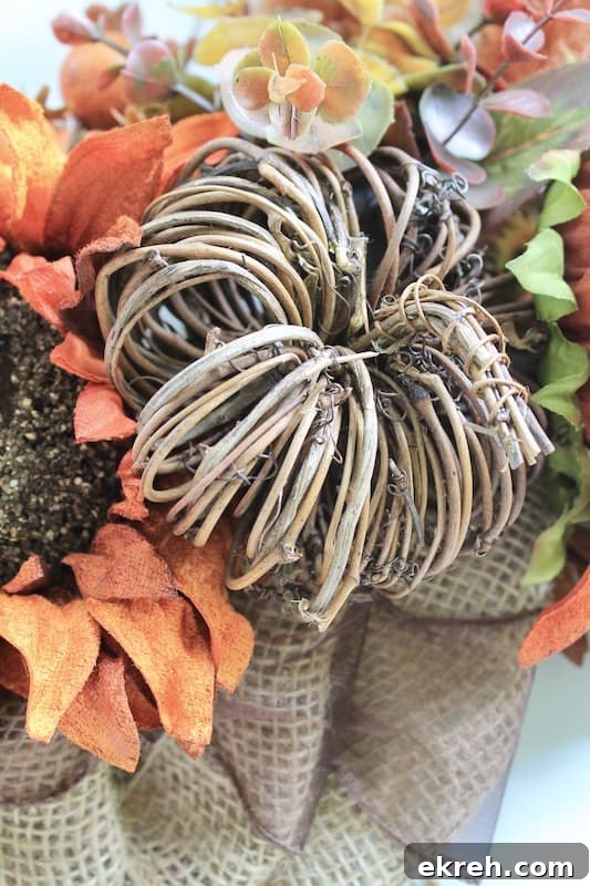 pumpkin diy wreath