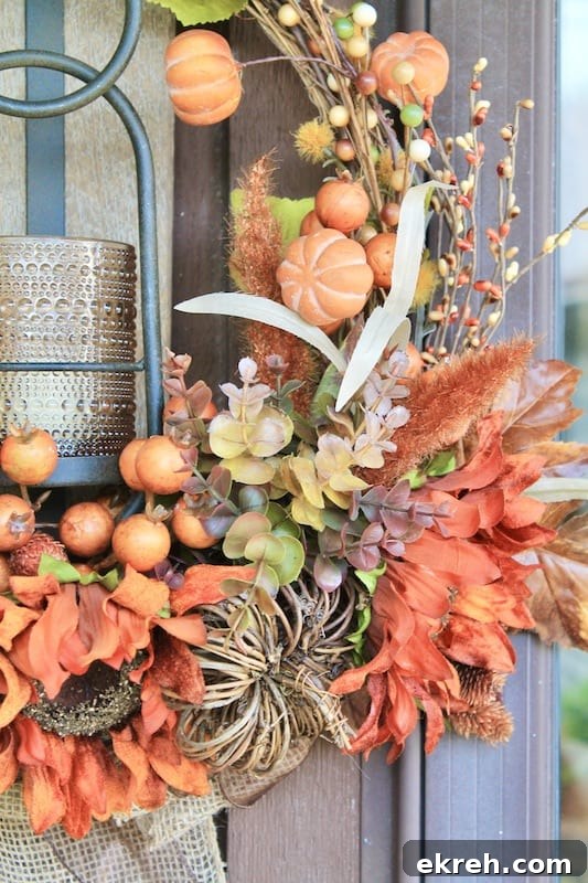 diy fall harvest wreath