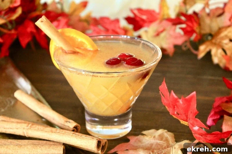 easy fall cocktail with vodka
