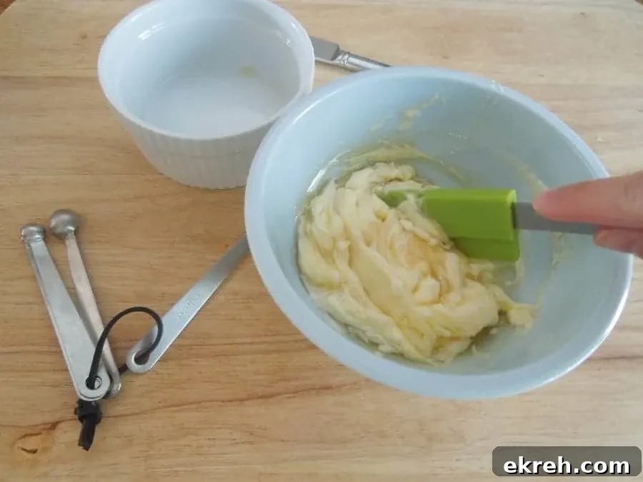 How to Make Homemade Honey Butter 4 Homemade Honey Butter mixing stage from What the Fork Food Blog