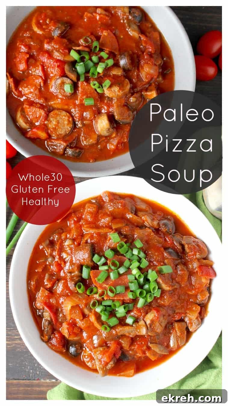 Paleo Pizza Soup