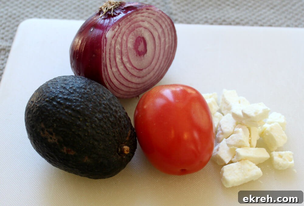 Avocado Tomato Feta Keto Salad3