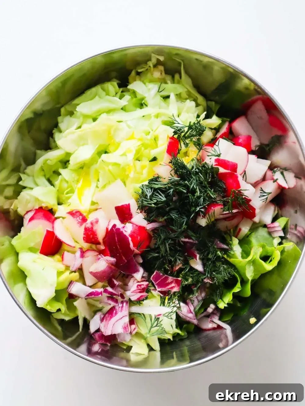 the salad base