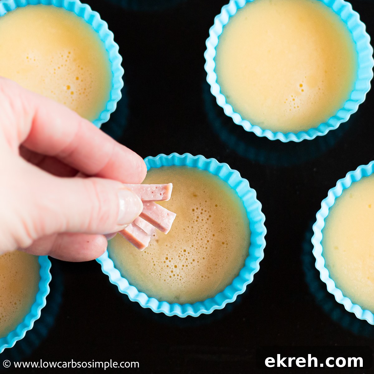 Dairy-Free Carnivore Egg Muffins for Meal Prep 8 Sprinkling Ham | Low-Carb, So Simple