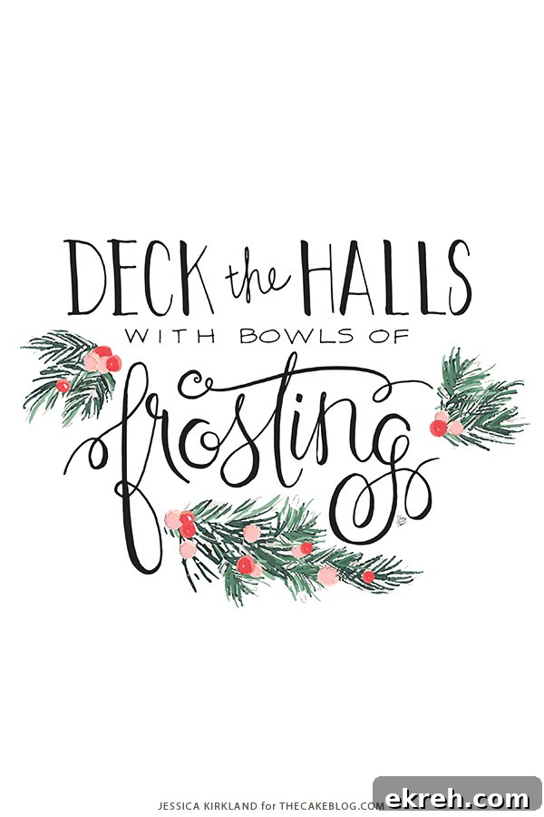 Deck the Halls: Christmas Decorating Ideas for Every Room 2 Deck the Halls with Bowls of Frosting| Free Printable and Free Wallpaper for Smartphones, Tablets and Desktops | by Jessica Kirkland for TheCakeBlog.com