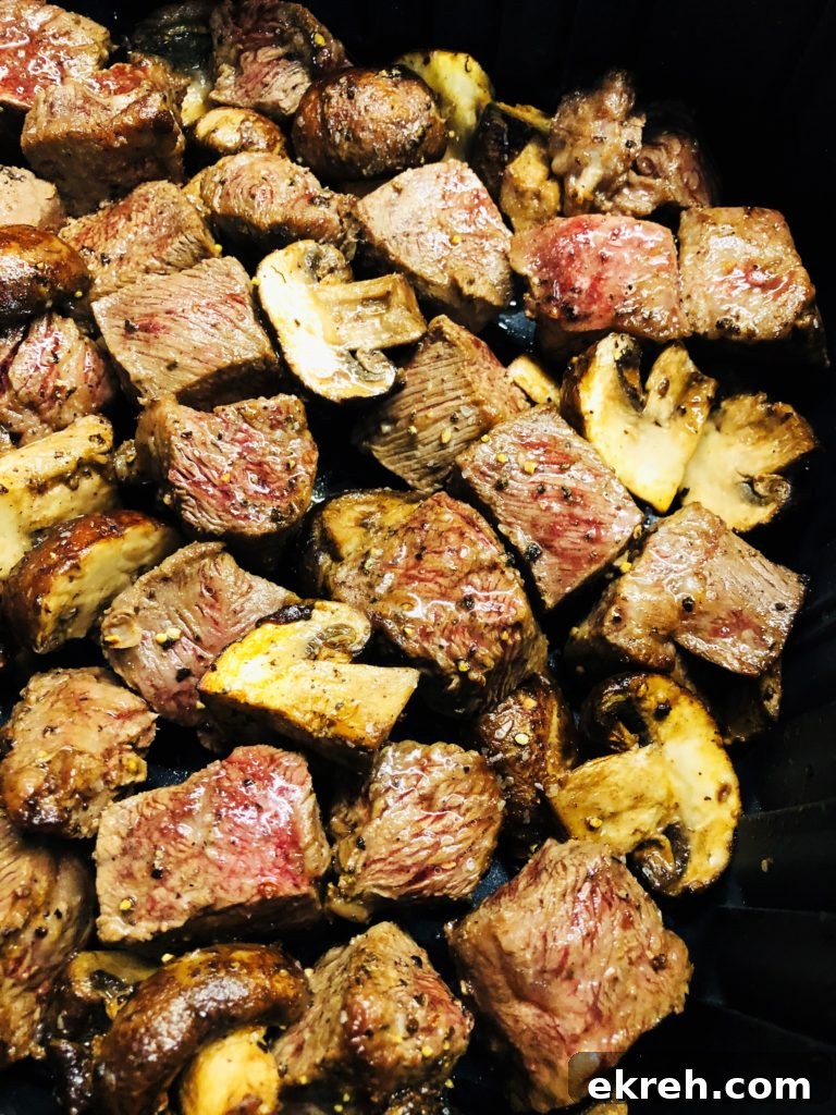 Air Fryer Philly Chicken Burritos Recipe 13 Air Fryer Steak and Mushrooms