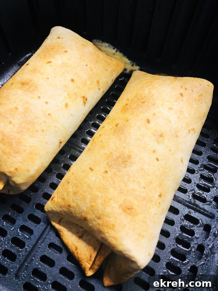 Air Fryer Philly Chicken Burritos Recipe 8 Air Fryer Chicken Philly Burritos
