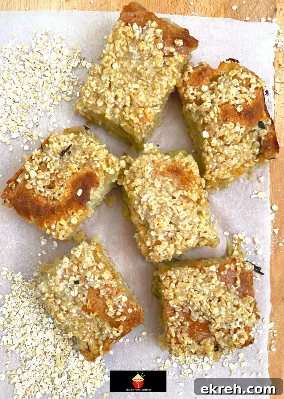 Lazy Daisy Rhubarb Oatmeal Cake Recipe 4 Oat topping for Lazy Daisy cake