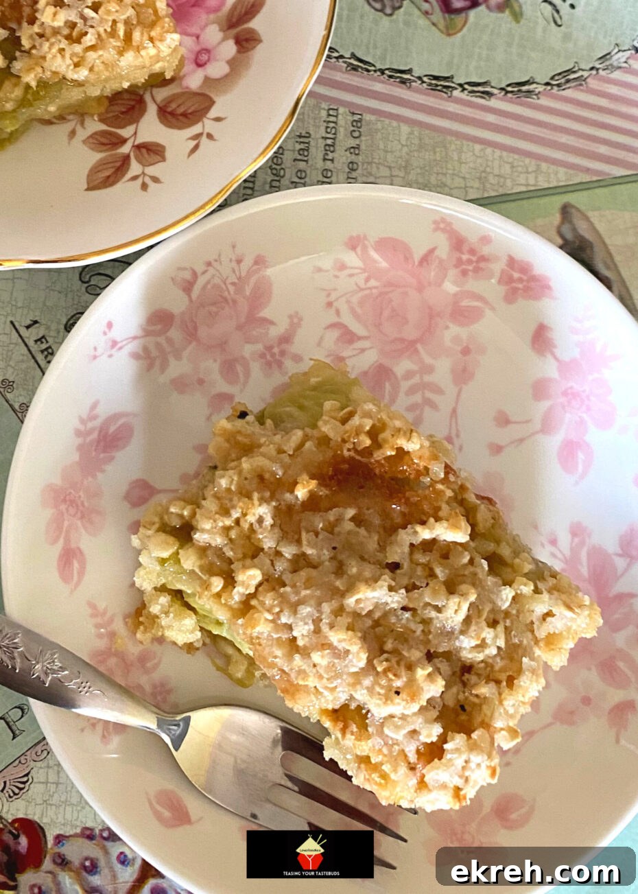 Lazy Daisy Rhubarb Oatmeal Cake Recipe 12 Slice of Lazy Daisy Rhubarb Oatmeal Cake