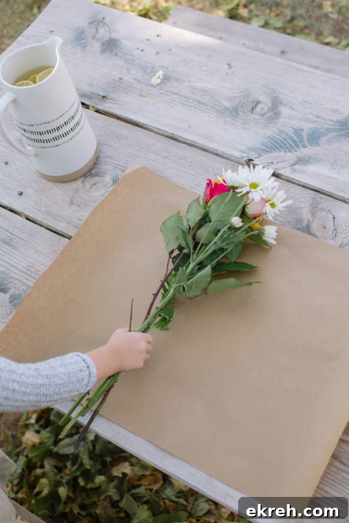 Build Your Own Bouquet bouquet wrapping