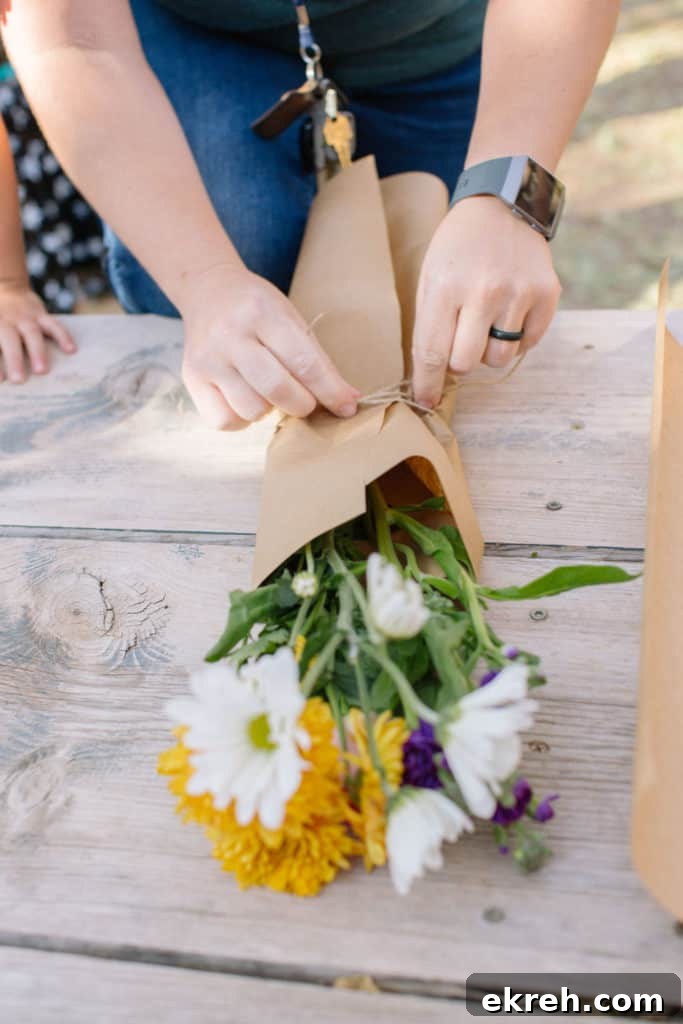 Wrapped Bouquets wrapped bouquets