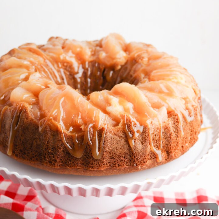 Caramel Apple Upside Down Cake