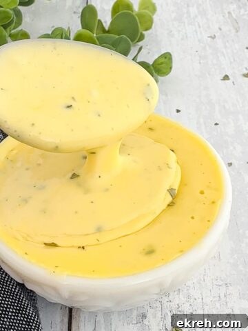 Tahini Sauce Recipe: Creamy Salad Dressing and Dips 9 Bowl of Bearnaise sauce.