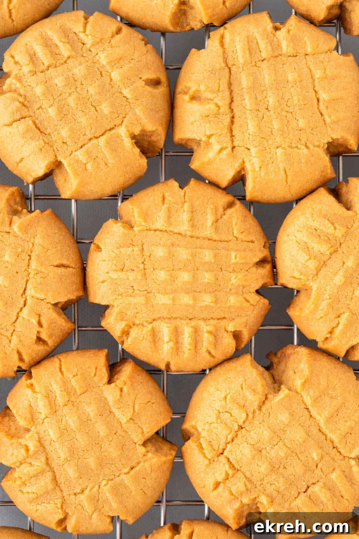 cookies cooling on a wire rack