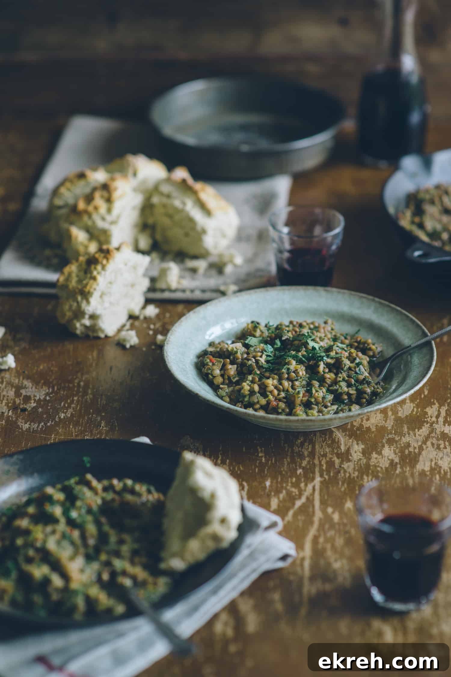 Hearty Lentils with Traditional Australian Damper 3 0413_lentils-and-damper_006