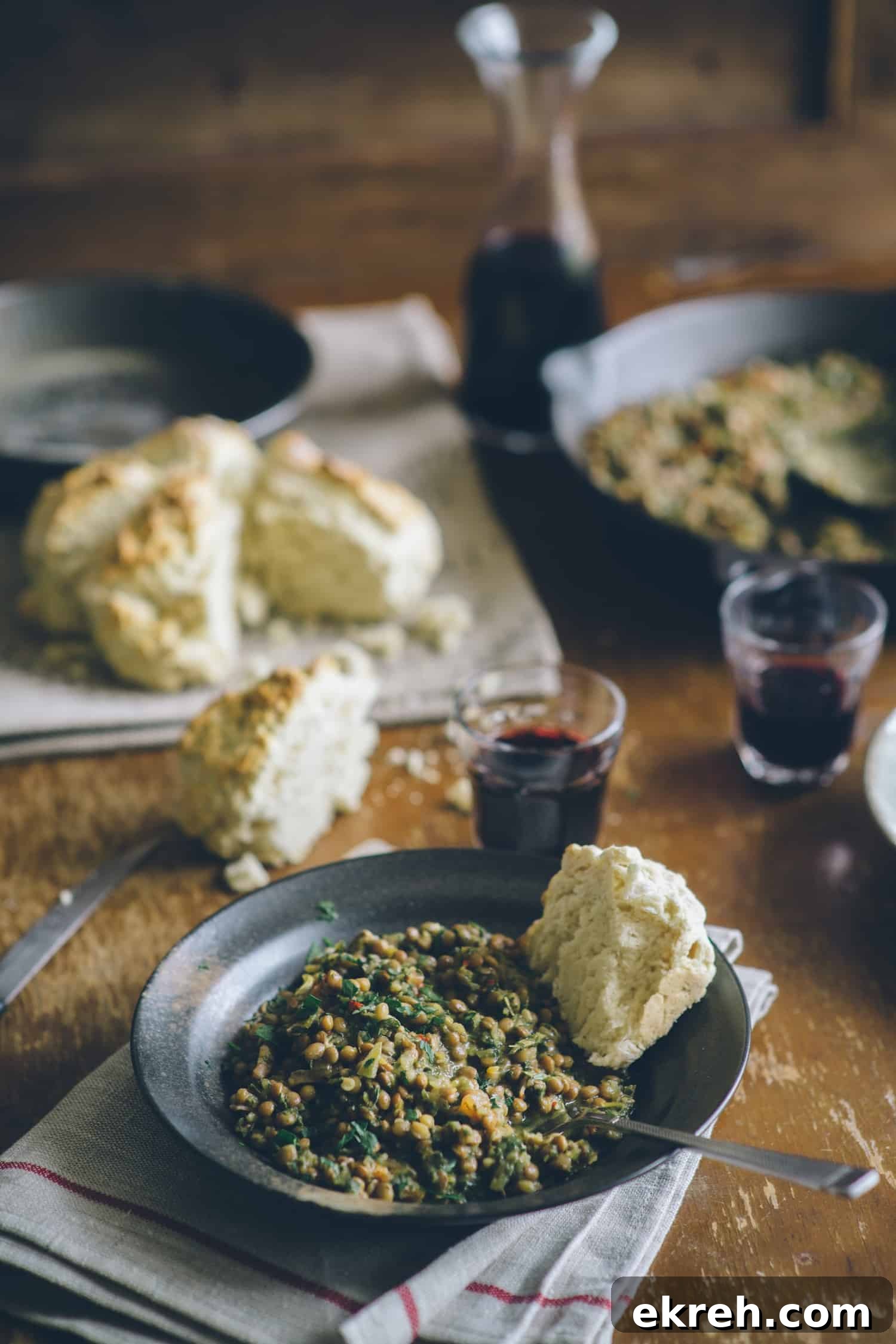 Hearty Lentils with Traditional Australian Damper 8 0413_lentils-and-damper_002