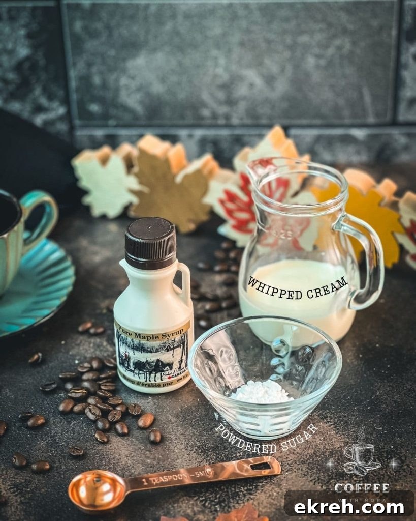 3-Ingredient Maple Whipped Cream Recipe 3 Three ingredients are required for making maple syrup whipped cream: milk, maple syrup and powdered sugar.