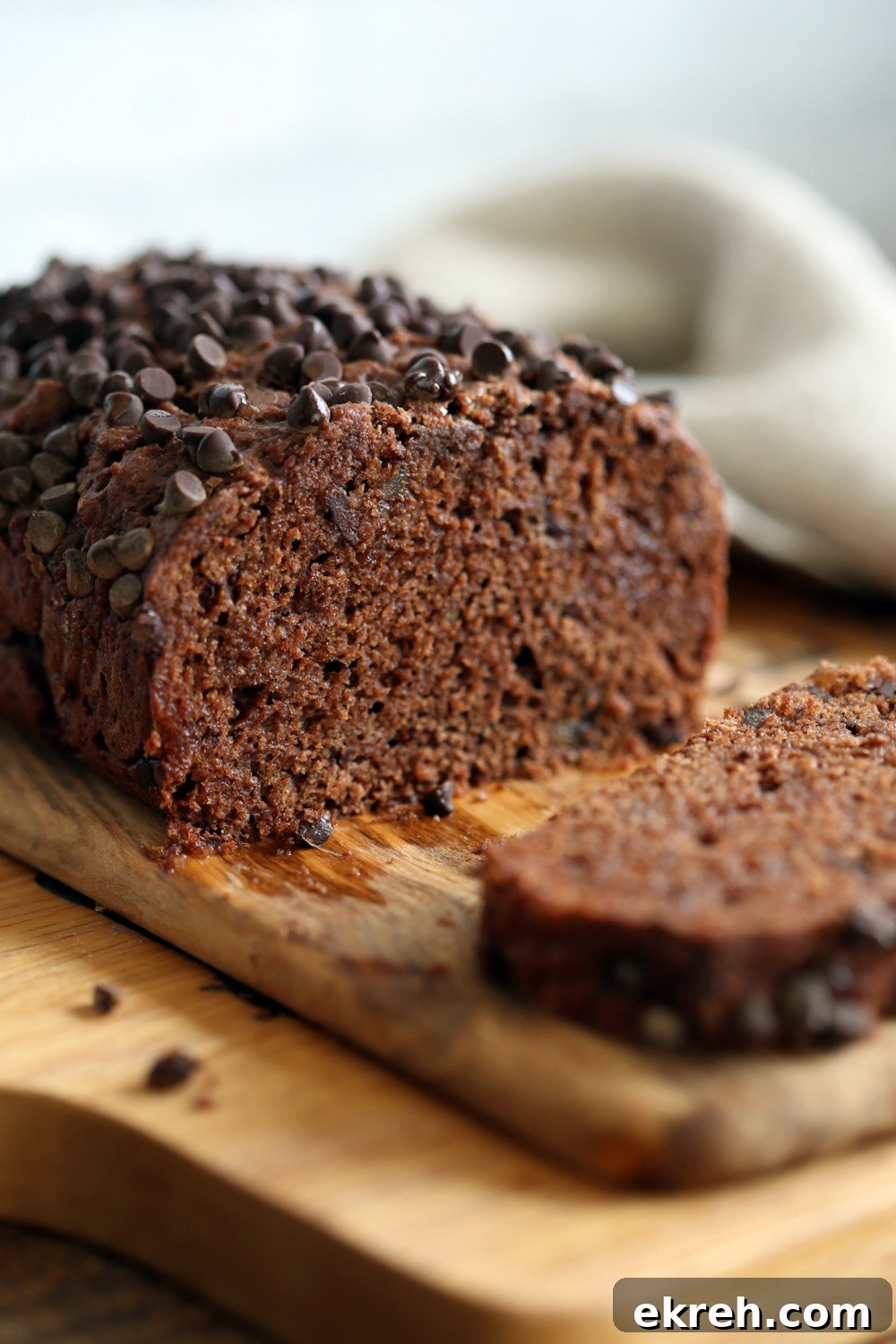 Chocolate Gingerbread Cake on a wooden board 