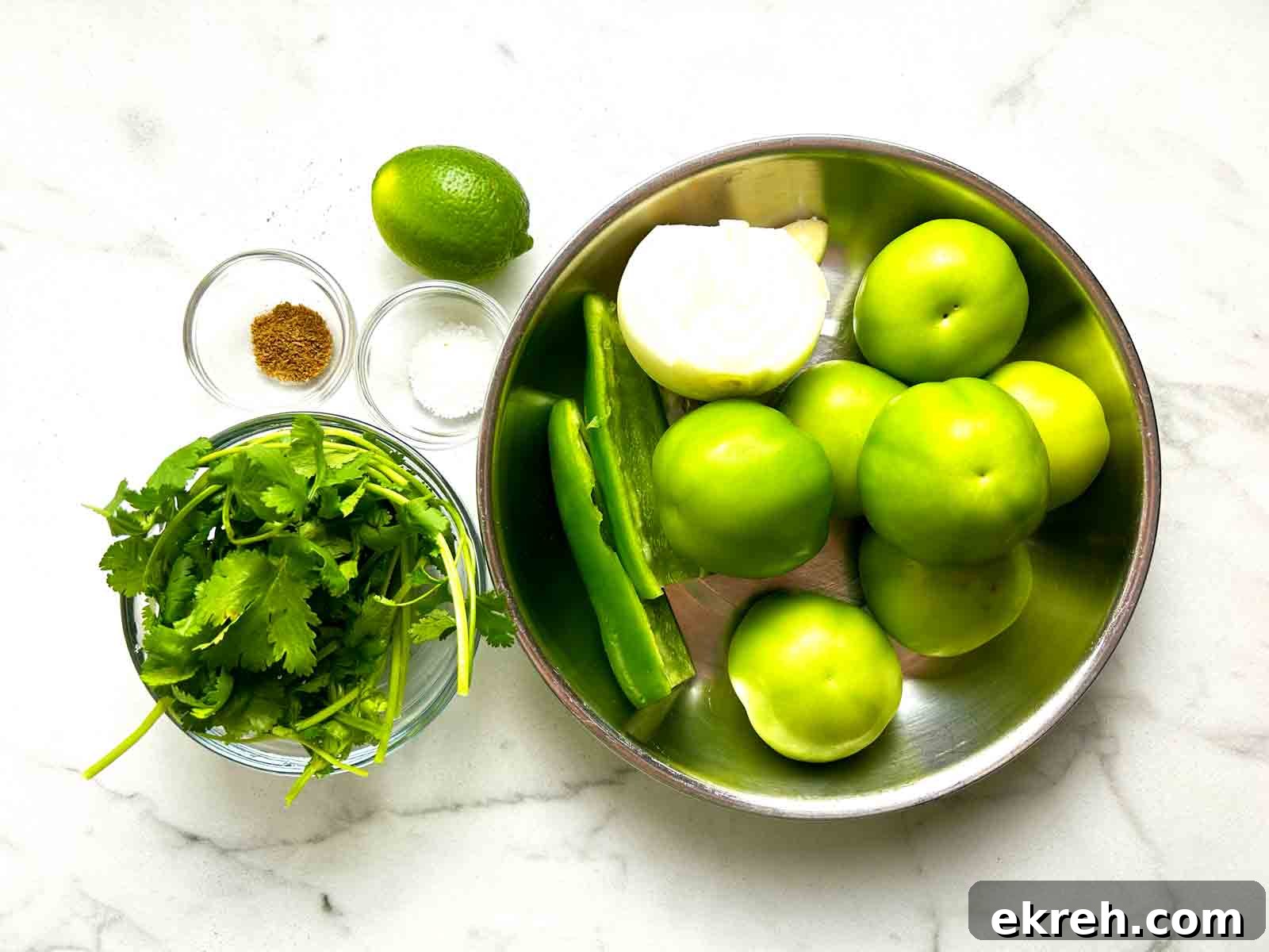 ingredients prepped in bowls.