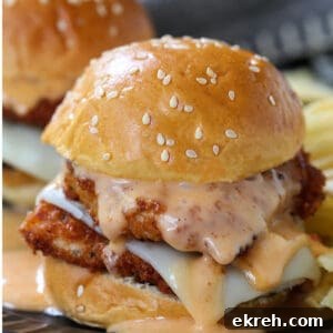 Chicken Slider with mozzarella cheese and bang bang sauce
