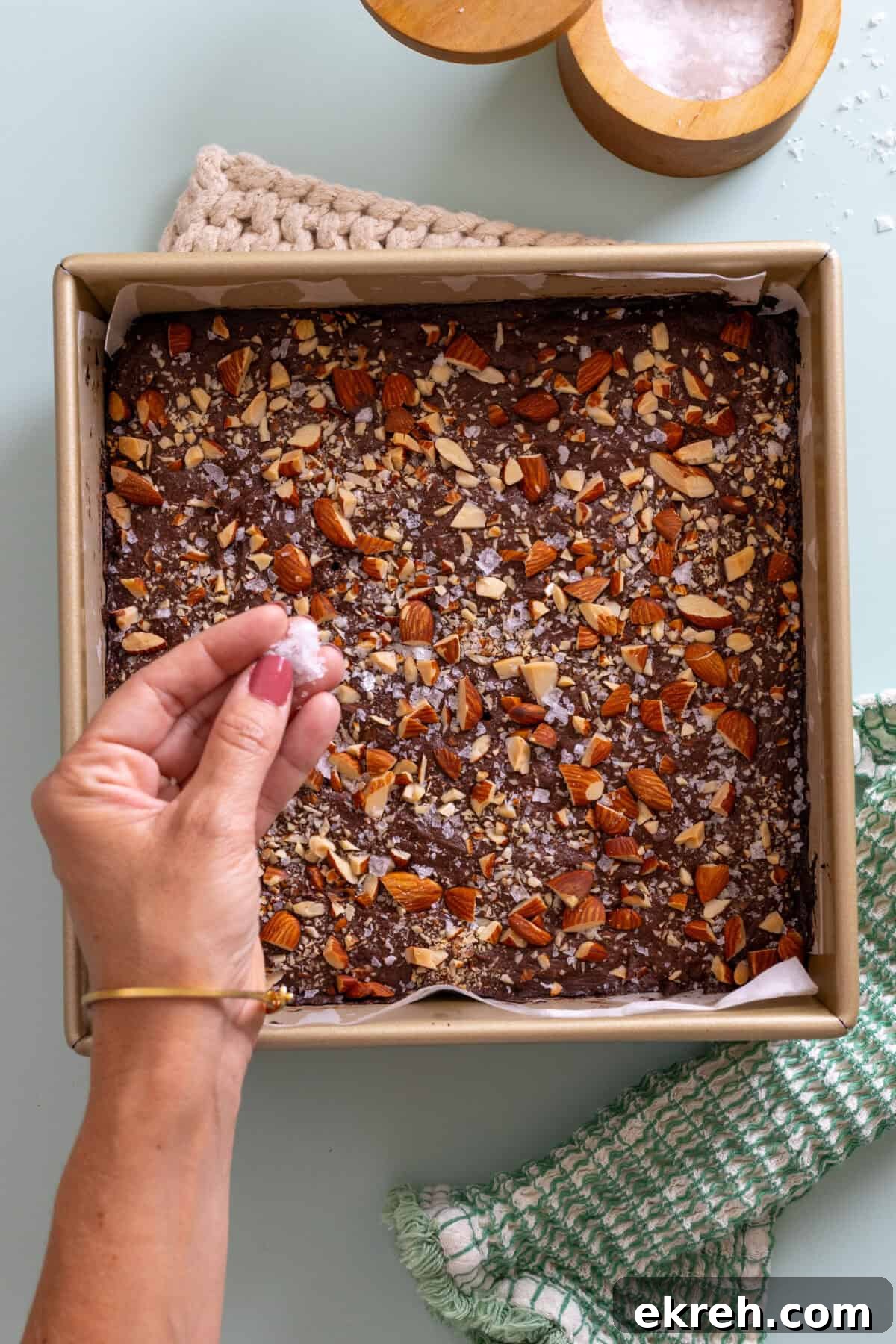 Fudgy Mocha Almond Brownies Recipe 10 Salted Mocha Almond Fudge Brownies