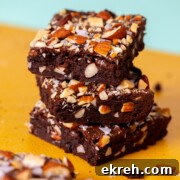 Mocha Almond Fudge Brownies by Baking The Goods