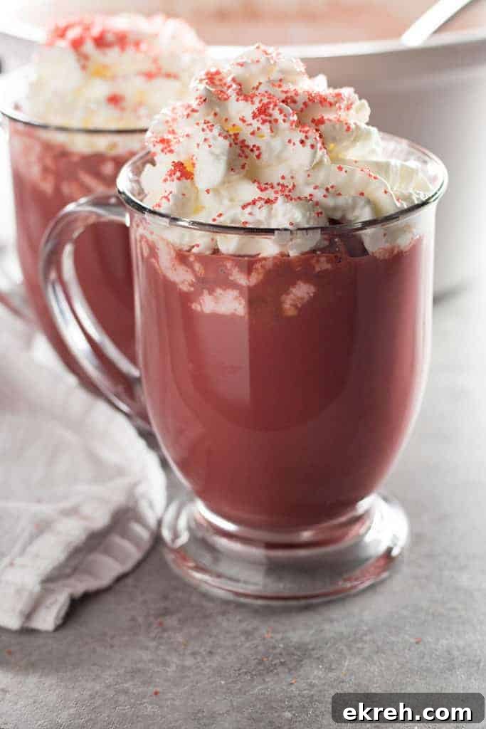 Crockpot Red Velvet Hot Chocolate