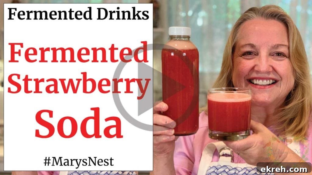 Fermented Strawberry Soda Recipe Video