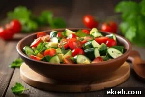 Vegetable Salad Recipes to Brighten Everyday Meals 2 A healthy vegetable salad