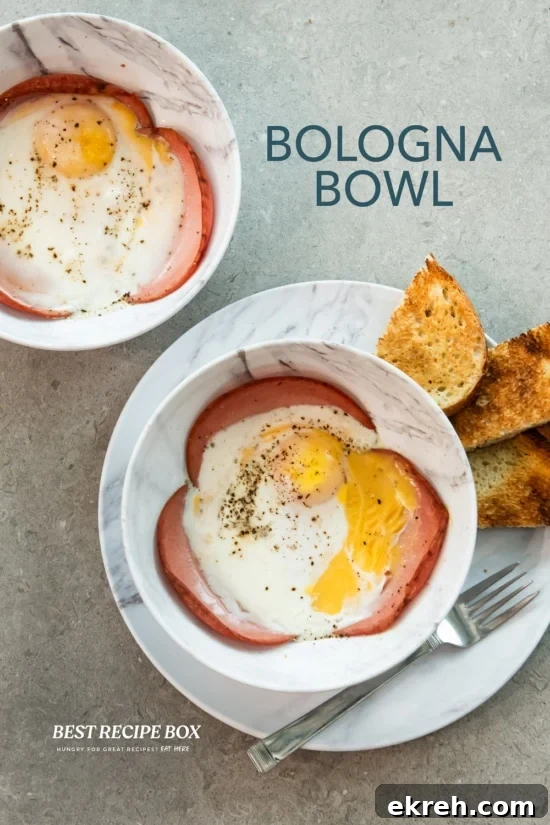 two bologna bowls in microwave with bread 