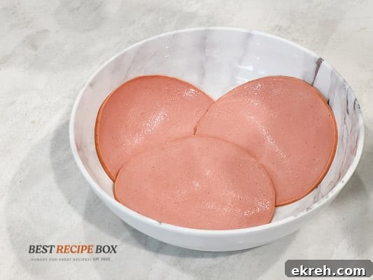 Bologna in bowl
