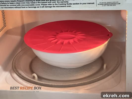 Bowl in microwave