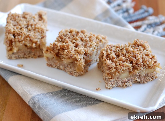 No-Bake Vegan Gluten-Free Apple Crumb Bars Recipe 2 vegan apple bars