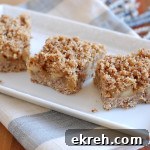 No-Bake Vegan Gluten-Free Apple Crumb Bars Recipe 3 vegan apple bars