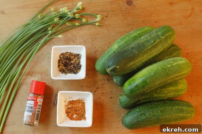 Ingredients for your pickling experience