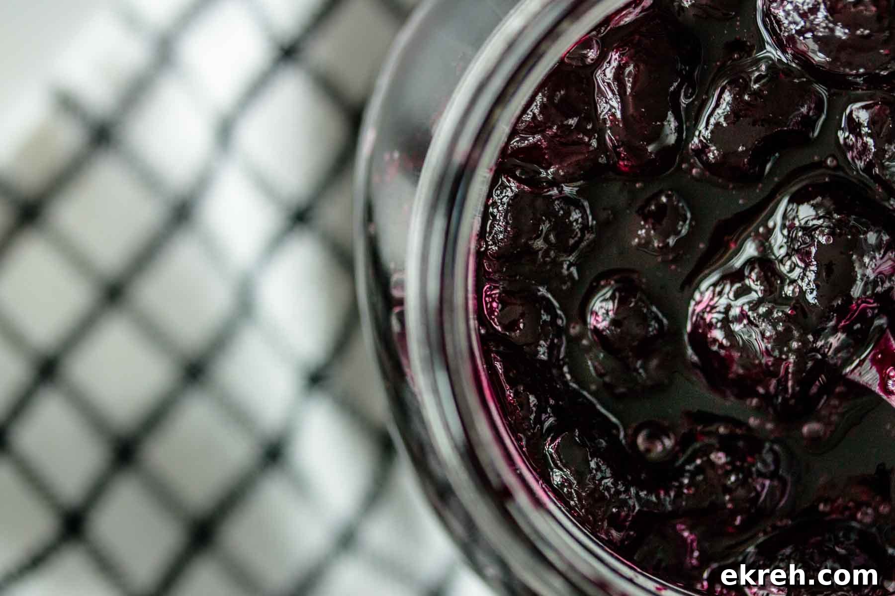 Blueberry Compote for Cheesecake Without Cornstarch 6 Blueberry compote in a jar