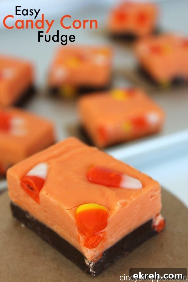 Easy Candy Corn Fudge Recipe